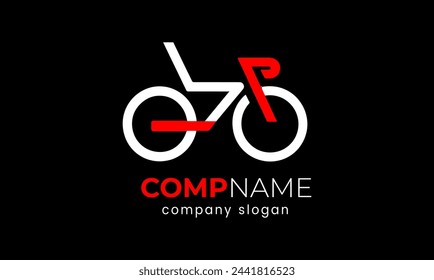 Diseño de logotipo de bicicleta Vector Icono moderno minimalista de la realeza