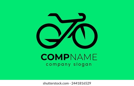 Diseño de logotipo de bicicleta Vector Icono moderno minimalista de la realeza