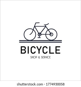 Bicycle logo design vector template