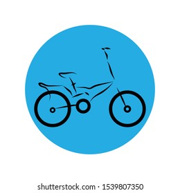 Bicycle logo icon,  design template vector