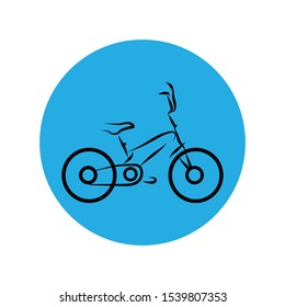 Bicycle logo icon,  design template vector