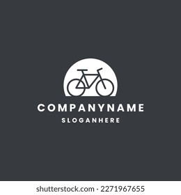 bicycle logo icon design template vector illustration