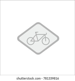 Bicycle Logo Icon Square