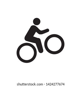 bicycle logo icon vector flat design