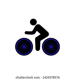 bicycle logo icon vector flat design