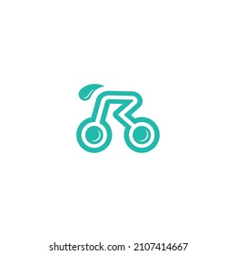 bicycle logo icon vector illustration design. sports logo icon vector illustration design.