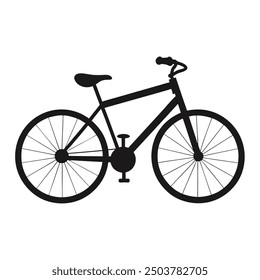 Bicycle logo silhouette vector illustration