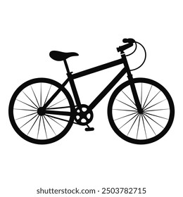 Ilustración vectorial de silueta de logotipo de bicicleta