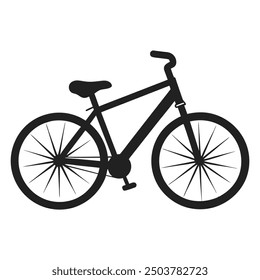 Bicycle logo silhouette vector illustration