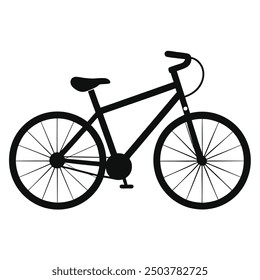 Bicycle logo silhouette vector illustration