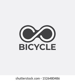 Bicycle Logo Template. Black Logo.