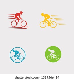 BICYCLE LOGO TEMPLATE DESIGN VECTOR
