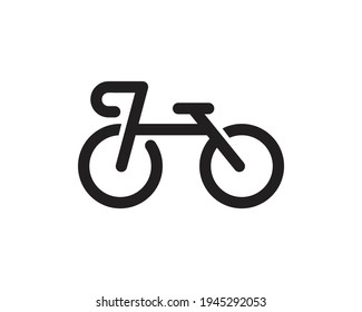 Bicycle logo template suitable for businesses and product names. This stylish logo design could be used for different purposes for a company, product, service or for all your ideas.