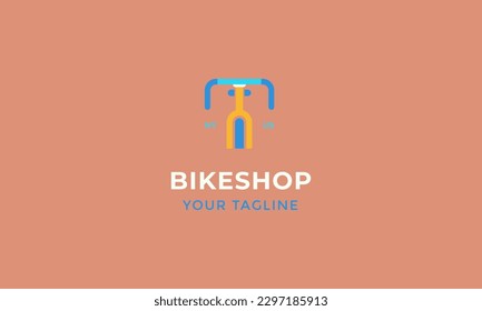 bicycle logo template vector flat design