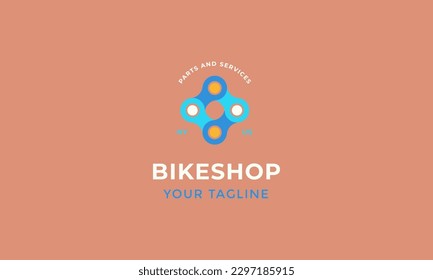 bicycle logo template vector flat design