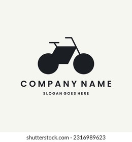 Bicycle Logo vector design template black logo and white background