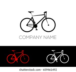bicycle logo vector icon 
