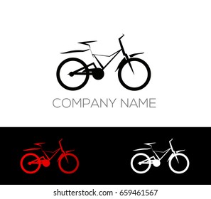 bicycle logo vector icon 

