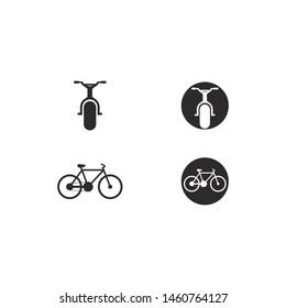 Bicycle logo vector icon illustration design 