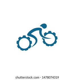 Bicycle logo vector ilustration template