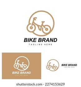 Bicycle Logo, Vehicle Vector, Bicycle Silhouette Icon, Simple Design Inspiration