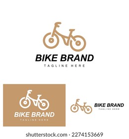 Bicycle Logo, Vehicle Vector, Bicycle Silhouette Icon, Simple Design Inspiration