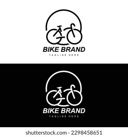Bicycle Logo, Vehicle Vector, Bicycle Silhouette Icon, Simple Design Inspiration
