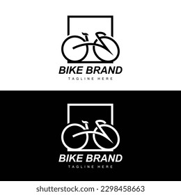 Bicycle Logo, Vehicle Vector, Bicycle Silhouette Icon, Simple Design Inspiration