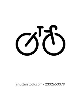 Bicycle Logo, Vehicle Vector, Bicycle Silhouette Icon, Simple Design Inspiration