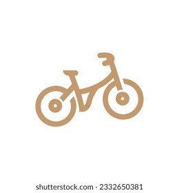 Bicycle Logo, Vehicle Vector, Bicycle Silhouette Icon, Simple Design Inspiration