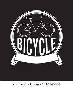 Bicycle logo vintage vector eps 10