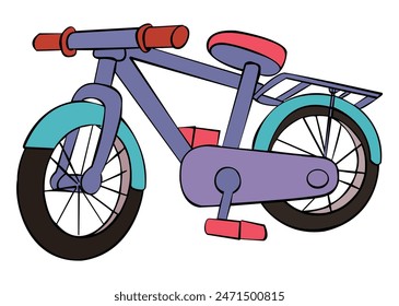 A bicycle means of transport