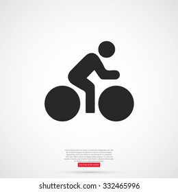 bicycle men icon vector