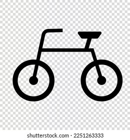 Bicycle and minivelo icon. Vector.