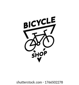 Bicycle modern logo. Creative logo. Beautiful and simple element.