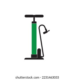 Bicycle and motorcycle air pump icon vector illustration design template