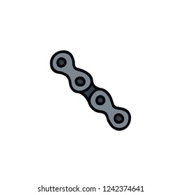 bicycle (motorcycle) chain doodle icon