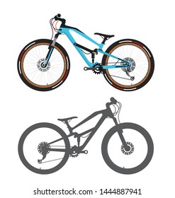Bicycle, mountain bike, bike icon logo Vector design