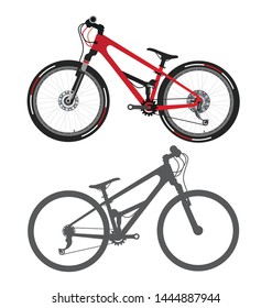 Bicycle, mountain bike, bike icon logo Vector design