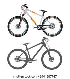 Bicycle, mountain bike, bike icon logo Vector design