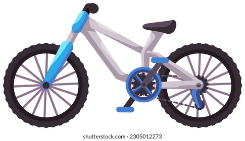 Bicycle mountain bike white color wheel speed transportation health leisure sport outdoor activity adventure recreation