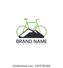 Diseño de imagen vectorial con logotipo de montaña 