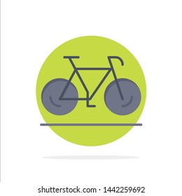 Bicycle, Movement, Walk, Sport Abstract Circle Background Flat color Icon