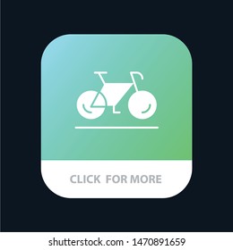 Bicycle, Movement, Walk, Sport Mobile App Icon Design. Vector Icon Template background