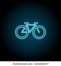 bicycle neon icon. Simple thin line, outline vector of universal icons for UI and UX, website or mobile application
