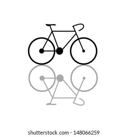 bicycle object.  vector illustration