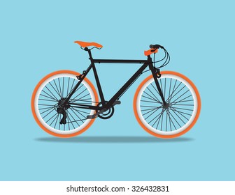  BICYCLE ON LIGHT BLUE