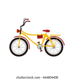 Bicycle on white background.