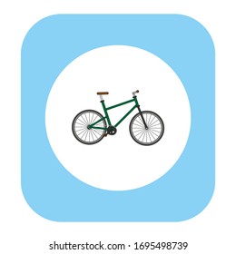 bicycle on white background, vector