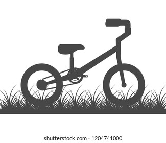 bicycle in the outdoor grass